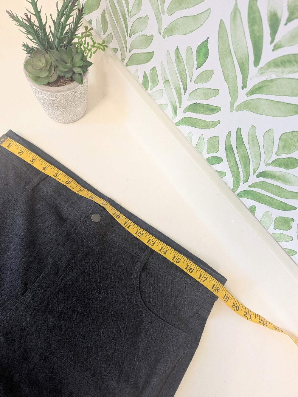 Dark Charcoal Skinny Pants Time & Tru XXL 20 - Picture 3 of 7